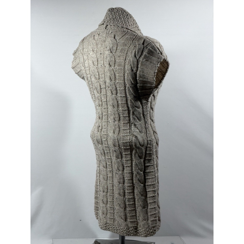 JM Cooper Vintage Cable Knit Wool Sweater Vest Women XS Multicolor Knit Top Casu - Picture 8 of 12